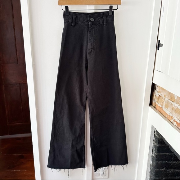 ZARA white high waist Marine jeans - Picture 2 of 6